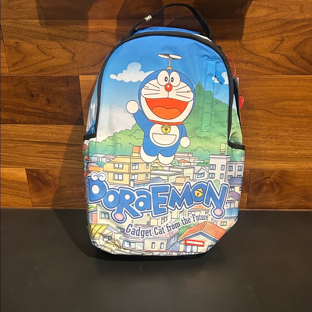 Blue Doraemon Sprayground Backpack